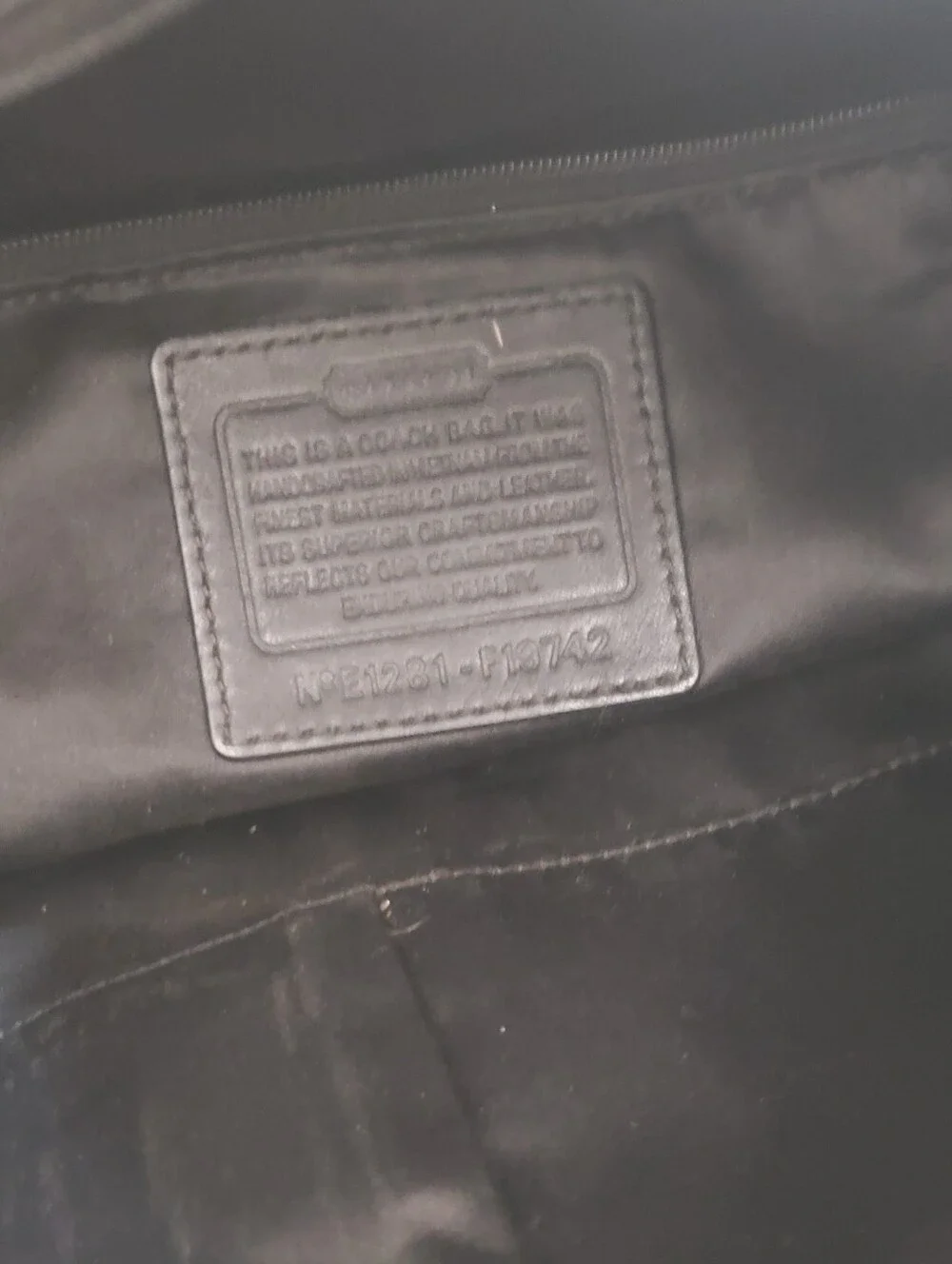 Coach Soho Vintage Monogram Leather & Canvas Shoulder Crossbody Bag